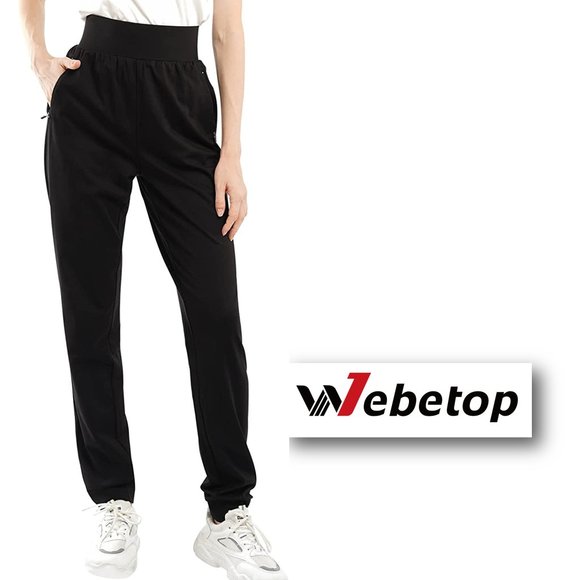 WEBETOP Elastic High Waisted Lounge Pant with Pockets  🏃  NEW WITH TAGS! - Picture 2 of 11